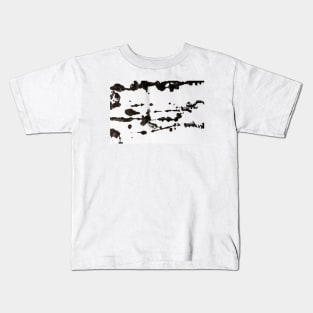 Black Ink Splatter Kids T-Shirt